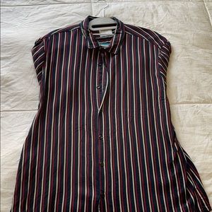 Striped button up